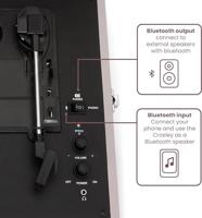 Crosley CR8017B-AM Voyager Amethyst Rose platenspeler met Bluetooth - thumbnail