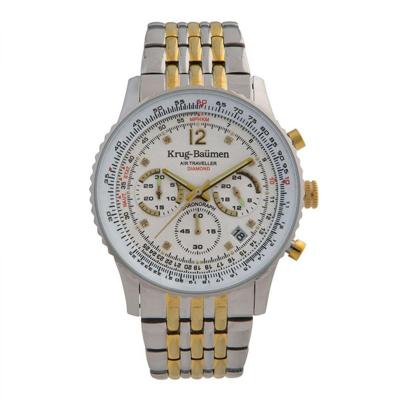 Krug Baumen 410102DS Air Traveller Diamond Heren Horloge 40mm