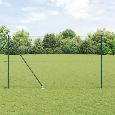 VidaXL Afrasteringspaal groen 10 x 1,6 m (25 mm gaas) staal en pvc