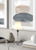 Trio TafellampjeLuis Ii chroom met wit glas - 595700106 - thumbnail