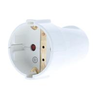AS Schwabe 45011 Koppeling met randaarde Kunststof 230 V Wit IP20 - thumbnail
