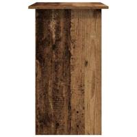Bureau 80x45x74 cm bewerkt hout oud houtkleurig - thumbnail