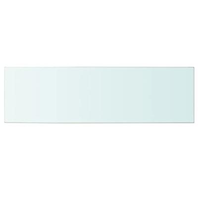 Wandschap transparant 100x30 cm glas