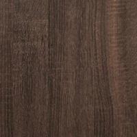 2-delige Badkamermeubelset bewerkt hout bruin eikenkleur - thumbnail