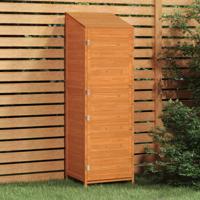 VidaXL Tuinschuur 55x52x174,5 cm massief vurenhout bruin - thumbnail