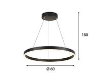 SLV ONE 60 1004759 LED-hanglamp LED vast ingebouwd 21 W Zwart - thumbnail