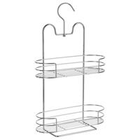 5Five Doucherekje - 2-laags - met haak - 25 x 9 x 39 cm - metaal - thumbnail