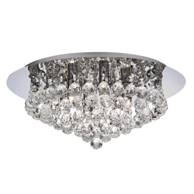 Searchlight Plafond kroonluchterHanna 45cm chroom met kristal - 3406-6CC