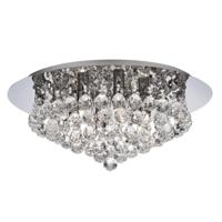 Searchlight Plafond kroonluchterHanna 45cm chroom met kristal - 3406-6CC - thumbnail