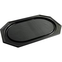 Cateringschaal, uit gerecycleerd PET, ft 35 x 25 cm, zwart, pak van 10 stuks - thumbnail