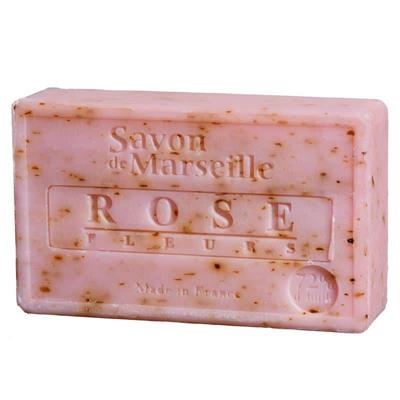 Le Chatelard 1802 Savon de Marseille zeep rose fleurs (rozenblaadjes) 100g Le Chatelard 1802 Savon de Marseille zeep rose fleurs (rozenblaadjes) 100g