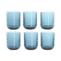 Glazenset Home ESPRIT Blauw Kristal 275 ml (6 Stuks) - thumbnail