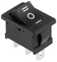 Enzo Wipschakelaar 1p aan-uit-aan klein zwart 7430705 - thumbnail