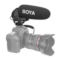 BOYA BY-BM3030 Shotgun Super-cardioid Condenser Broadcast Microphone with Windshield for Canon / Nikon / Sony DSLR Cameras (Black) - thumbnail