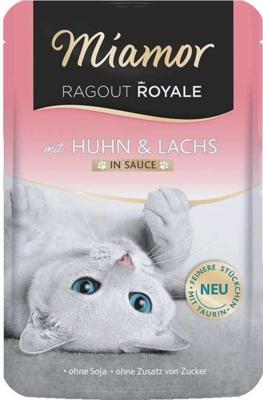 MIAMOR Ragout Royale Chicken and salmon in sauce - nat kattenvoer - 100g