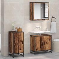 Dressoir Oud hout 35 x 35,5 x 76 cm Bewerkt hout - thumbnail