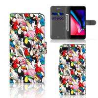 Apple iPhone 7 Plus | 8 Plus | Telefoonhoesje | Met pasjeshouder | Birds - thumbnail