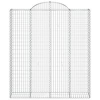 Schanskorven 11 st gewelfd 200x50x220/240 cm ijzer - thumbnail