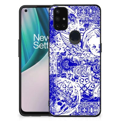 Telefoonhoesje OnePlus Nord N10 5G Angel Skull Blauw Telefoonhoesje OnePlus Nord N10 5G Angel Skull Blauw