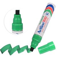 Viltstift artline 100 schuin 7.5-12mm groen | 12 stuks - thumbnail