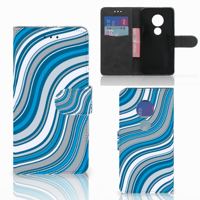 Motorola Moto G7 Play | Telefoon Hoesje | Waves Blue - thumbnail