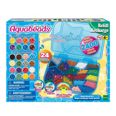 Aquabeads navulling in koffer mega parelpakket Aquabeads navulling in koffer mega parelpakket