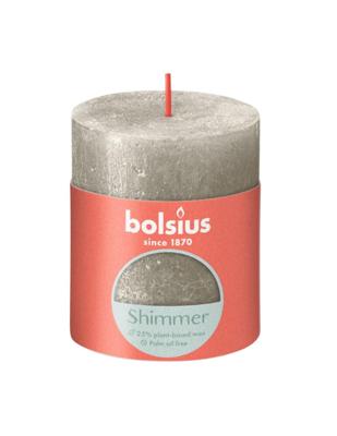 Bolsius rustiek kaars 80/68 champagne
