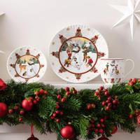 Villeroy & Boch Toy's Fantasy Schaal klein sneeuwman met dieren 17 cm - thumbnail