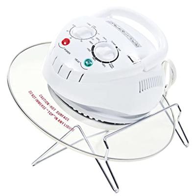VidaXL Halogeen heteluchtoven met uitbreidingsring 1400 w 17 l
