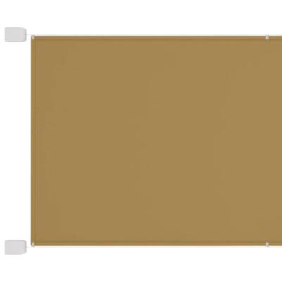 VidaXL Luifel verticaal 140x1200 cm oxford stof beige VidaXL Luifel verticaal 140x1200 cm oxford stof beige