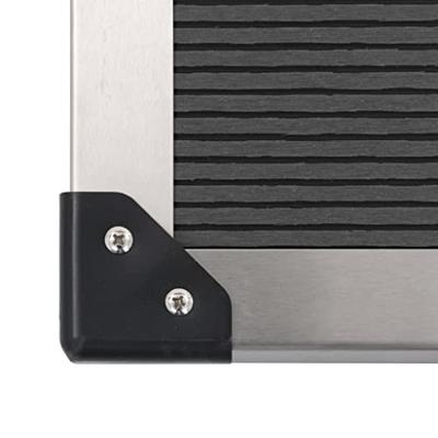 VidaXL Buitendouchebak 80x62 cm hkc roestvrij staal grijs