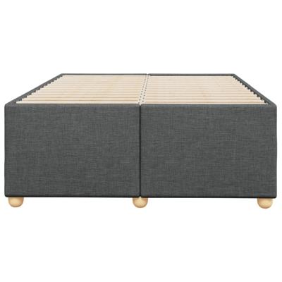 Bedframe zonder matras stof donkergrijs 140x190 cm