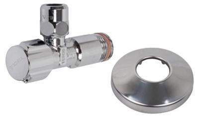 Kirchhoff SCHELL-haakse-kraan 1/2" ET x 3/8" x 10 mmQ, met rozet, zelfdichtend - 49170699