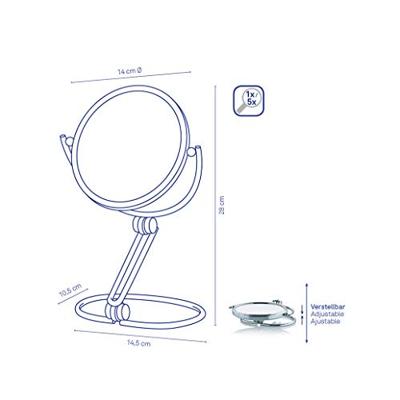 Kela Badkamerspiegel Safia 14,5 X 10,5 Cm Rvs Chroom Kela Badkamerspiegel Safia 14,5 X 10,5 Cm Rvs Chroom