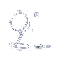 Kela Badkamerspiegel Safia 14,5 X 10,5 Cm Rvs Chroom - thumbnail