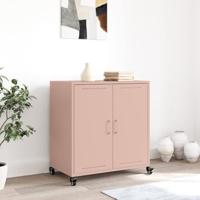Dressoir 68,5x39x72 cm staal roze - thumbnail