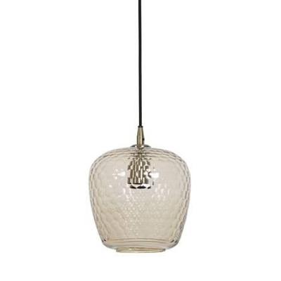 Light & Living Hanglamp 'Danita' 20cm, glas antiek brons