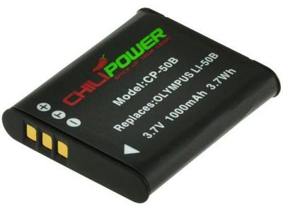 ChiliPower Li-50B accu voor Olympus - 1000mAh