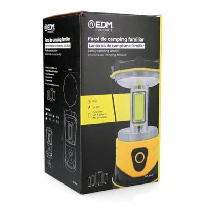 Led-lantaarn EDM 36147 Geel 9 W 1200 Lm Klassiek Voor de camping - thumbnail