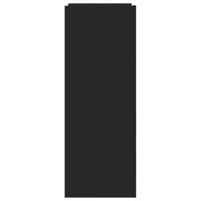 Schoenenkast 52x37,5x100 cm bewerkt hout zwart