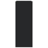 Schoenenkast 52x37,5x100 cm bewerkt hout zwart - thumbnail
