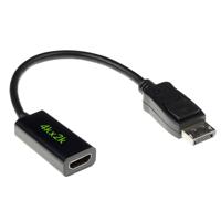 ACT AK3994 Verloopkabel | DisplayPort male/HDMI-A female | Zwart | 15 cm - thumbnail