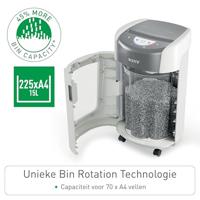 Leitz IQ OptiMax Home Office 225 papiervernietiger Microversnippering 58 dB Grijs, Wit - thumbnail