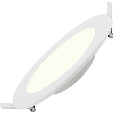 LED Downlight Slim Pro Rond Inbouw 6W 4000K Mat Wit Kunststof Ø115mm
