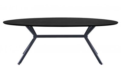 WOOOD Bruno eettafel ovaal 220x100 cm Zwart WOOOD Bruno eettafel ovaal 220x100 cm Zwart