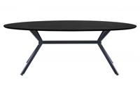 WOOOD Bruno eettafel ovaal 220x100 cm Zwart - thumbnail