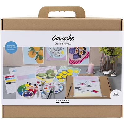 Creativ Company Starter hobbyset gouache, schilderijen, diverse kleuren, 1 doos Creativ Company Starter hobbyset gouache, schilderijen, diverse kleuren, 1 doos