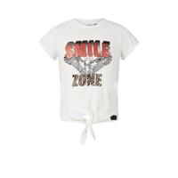 Retour Denim T-shirt Ilse van biologisch katoen off white - thumbnail