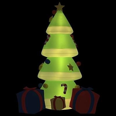 VidaXL Kerstboom met led's opblaasbaar 240 cm VidaXL Kerstboom met led's opblaasbaar 240 cm