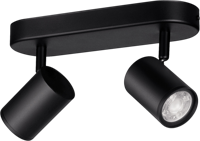 WiZ IMAGEO WiZ Spots 2x5W B 27-65K TW 871951455183100 LED-plafondlamp 10 W Zwart - thumbnail